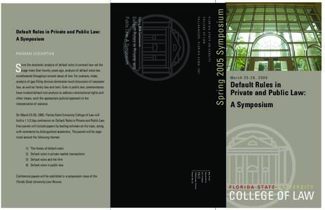 reverberated throughout several areas of law. For example, today analysis of gap-filling devices dominates much discussion of corporate law, as well as family law and torts. Even in public law, commentators have invoked 