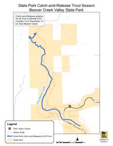 Beaver Creek Valley State Park trout season map