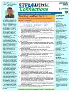 M eet CSU Extensi on Wester n Reg i on Sp eci ali st Rod Sharp  Connecting Science, Technology, Engineering, and Math concepts to our everyday lives.