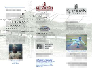 About the Negro Leagues African Americans played alongside whites in ROHRBACH LIBRARY  the 1800s at the dawn of organized baseball,