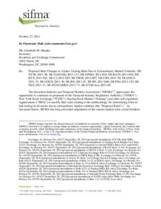 Finance / Financial markets / United States Securities and Exchange Commission / Chicago Board Options Exchange / Securities Exchange Act / U.S. Securities and Exchange Commission / Securities Industry and Financial Markets Association / New York Stock Exchange / Trading halt / Financial economics / Stock market / Investment