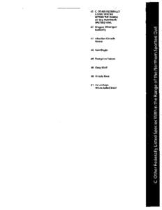 47 C. OTHER FEDERALLY LISTED SPECIES WITHIN THE RANGE SPOTTED OWL 47 Oregon Silverspot