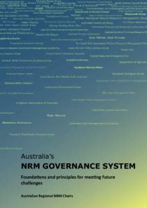Natural resource management / Urban studies and planning / Governance / Corporate governance / Environmental protection / Business / Landcare Australia / Sustainability / Earth / Environment