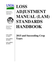Loss Adjustment Manual (LAM) Standards Handbook
