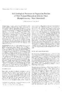 Polarforschung 73 (1), 5 -14, 2003 (erschienen[removed]Soil Ecological Processes in Vegetation Patches