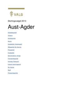 Stortingsvalget[removed]Aust-Agder