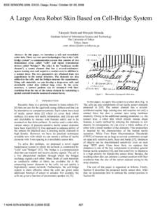 A Large Area Robot Skin Based on Cell-Bridge System