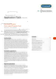 Application Pack  10 March 2015 Cromwell Phoenix Core Listed Property Fund