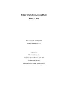 PUBLIC UTILITY COMMISSION STUDY MARCH 31, 2011 EPA Contract No. EP-W[removed]Work Assignment No. 3-11