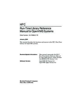 OpenVMS / C standard library / VAX / Itanium / DEC Alpha / 64-bit / Berkeley Software Distribution / Unix / Computer architecture / Computing / Instruction set architectures