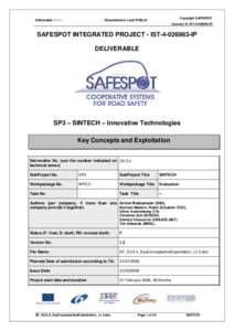 Intelligent transportation system / Deliverable / European Telecommunications Standards Institute / Global Positioning System / Communications protocol / Ambient intelligence / Vehicular communication systems / Technology / Wireless networking / Vehicular ad-hoc network