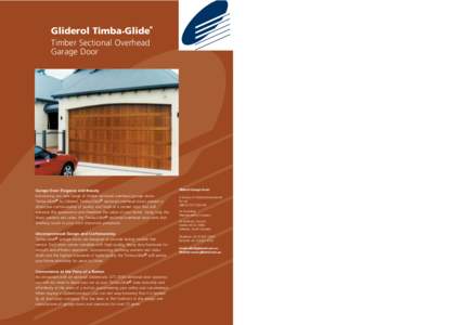 Timba•Glide Gliderol Timba•Glide Australian Distributors International Manufacturers and Licensees