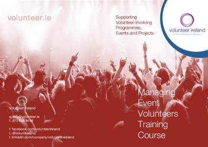 Supporting Volunteer-Involving Programmes, Events and Projects  e: [removed]