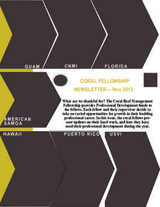 NOAA CRCP Coral Fellowship Newsletter 2013