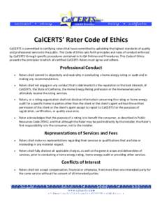 Microsoft Word - CalCERTS Code of Ethics FINAL July 2013 with signature block.doc