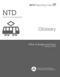 NTDReporting Year National Transit Database