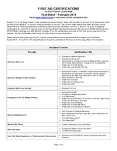 First aid / Medical credentials / Emergency medical responders / Medical education in the United States / Wilderness Emergency Medical Technician / Emergency medical technician / Wilderness First Responder / Outdoor Emergency Care / Certified first responder / Medicine / Emergency medical services / Health