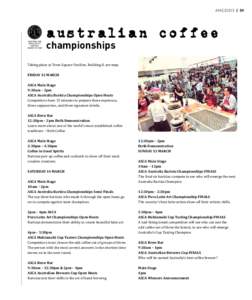 #MICE2015 | 59  australian coffee championships