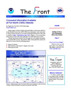 May[removed]NOAA’s National Weather Service Volume 7, Number 1