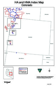 HA and HMA Index Map Colorado Wyoming Nebraska