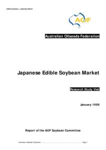 Microsoft Word - Research Study Visit Japanese Edible Bean Market Jan 1999..