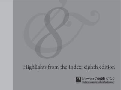 8  Highlights from the Index: eighth edition contents