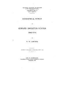 Lick Observatory / Edward S. Holden / James Lick / Astronomical Society of the Pacific / Simon Newcomb / William Wallace Campbell / Holden / James Edward Keeler / Science / Astronomy / California