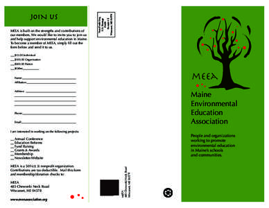 Environmental social science / Wiscasset /  Maine / Alternative education / Outdoor education / Environmental education