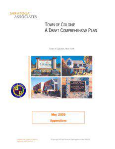 TOWN OF COLONIE A DRAFT COMPREHENSIVE PLAN