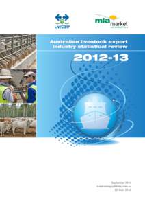 Australian livestock export industry statistical review_Sept 2013.pmd