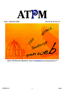 ATPM[removed]November 2010 Volume 16, Number 11
