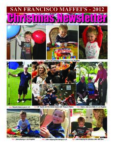 SAN FRANCISCO MAFFEI’SChristmas Newsletter Volume No. 22  Email: 