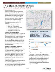 Mobility Investment Priorities Project  Dallas/Fort Worth IH 35E