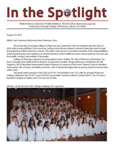 White coat ceremony / Medicine / Health / Pharmacy school / Pharmacy College Admission Test / Pharmacist