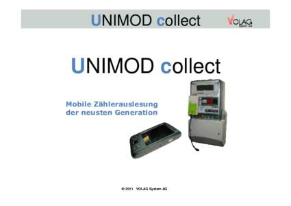 20110105_UNIMOD collect_VOLAG_Produkte-Praesentation-d