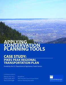 APPLYING CONSERVATION PLANNING TOOLS