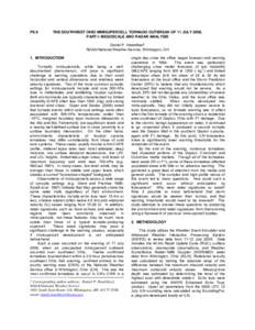 P9.9  THE SOUTHWEST OHIO MINISUPERCELL TORNADO OUTBREAK OF 11 JULY[removed]PART I: MESOSCALE AND RADAR ANALYSIS Daniel P. Hawblitzel* NOAA/National Weather Service, Wilmington, OH