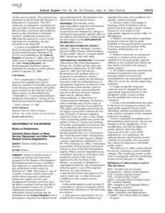 Federal Register / Vol. 69, No[removed]Tuesday, May 18, [removed]Notices closed were accepted. All comments are reprinted in full in Final EIS Section 5.3 Responses to Comments. The NPS responses to substantive comments are 