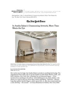 American art / Contemporary art / Television in the United States / Sprüth Magers / John Baldessari / El Rostro de Analía