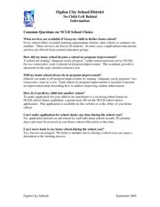 Microsoft Word - Common Questions on NCLB School Choice.doc