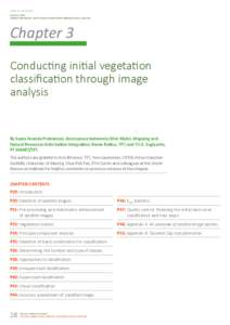 Version 1.0, March 2015 CHAPTER THREE CONDUCTING INITIAL VEGETATION CLASSIFICATION THROUGH IMAGE ANALYSIS Chapter 3 Conducting initial vegetation