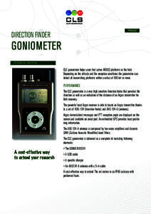 PRODUCT  DIRECTION FINDER GONIOMETER ENVIRONMENTAL MONITORING