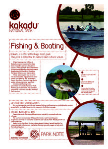 Fishing and boating at Kakadu National Park