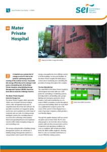 Good Practice Case Study 13 | BEMS  Mater Private Hospital