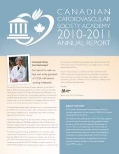 C anadian Cardiovascular Society Academy[removed]Annual Report