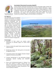 East Moloka`i Watershed Partnership