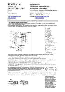 TEXIM s.r.o. Kladská 331 HRADEC KRÁLOVÉ 500 03