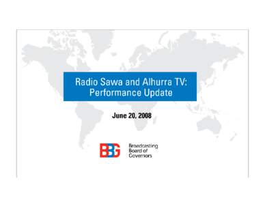 Title Slide  Data Sources Alhurra & Radio Sawa Surveys COUNTRY