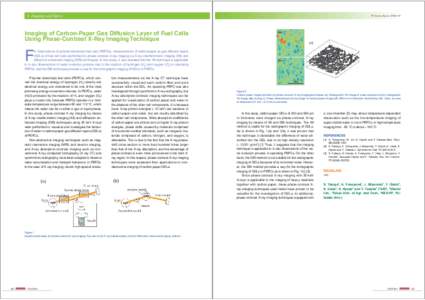 6 Imaging and Optics  PF Activity Report 20010 #28 Imaging of Carbon-Paper Gas Diffusion Layer of Fuel Cells Using Phase-Contrast X-Ray Imaging Technique