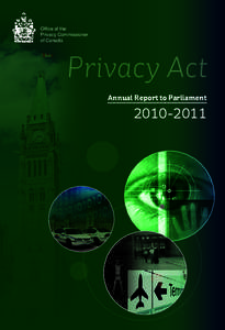 Office of the Privacy Commissioner of Canada Privacy Act Annual Report to Parliament
